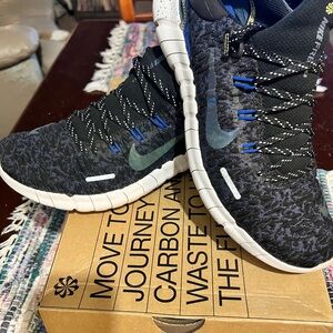Nike Free Black and Blue Sneakers
